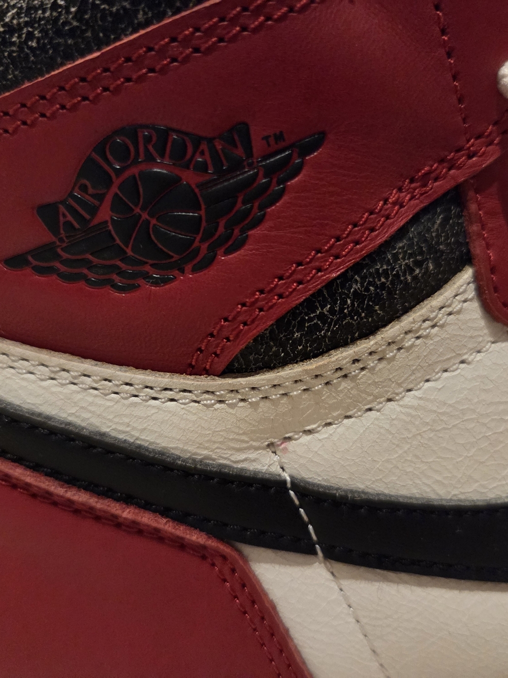 Jordan Men’s Retro High-Top Sneakers — White/Red/Black
